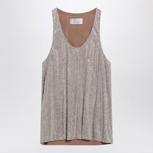  Giuseppe di Morabito Tank top with silver rhinestones