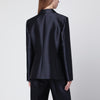 Alberta Ferretti Single-breasted jacket in glossy silk-blend satin