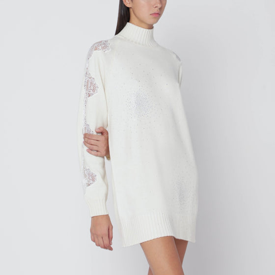 Giuseppe di Morabito White turtleneck dress in wool