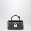 Zanellato Dotta Baby black grained leather bag