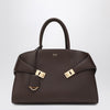 Ferragamo Hug M Leather Handbag in Brown/Ochre