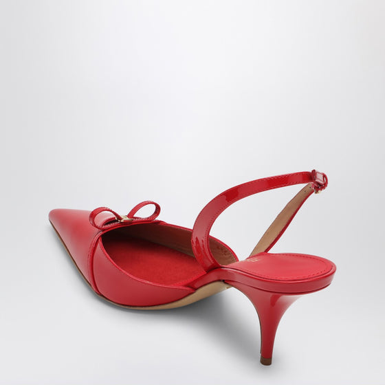Ferragamo Gylla 70 Slingback in flame red