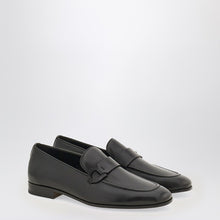  Ferragamo Black loafer with Gancini logo