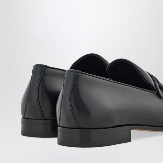 Ferragamo Black loafer with Gancini logo
