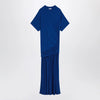 Ferragamo Long blue dress with draping