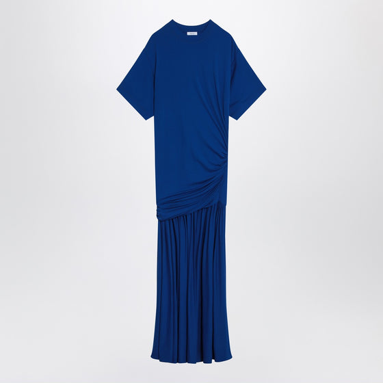 Ferragamo Long blue dress with draping