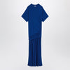 Ferragamo Long blue dress with draping