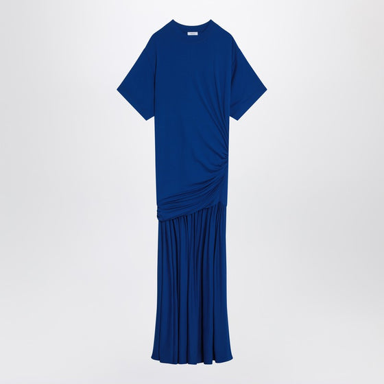 Ferragamo Long blue dress with draping