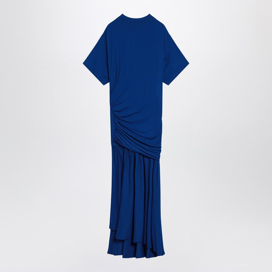 Ferragamo Long blue dress with draping