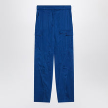 Ferragamo Electric blue cargo trousers