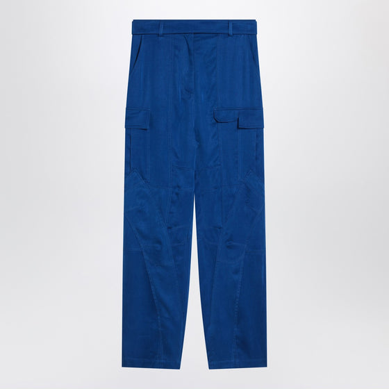 Ferragamo Electric blue cargo trousers