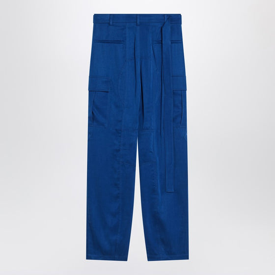 Ferragamo Electric blue cargo trousers