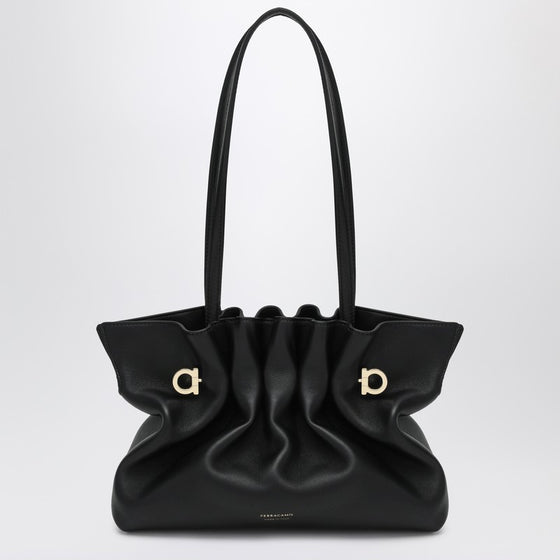 Ferragamo Soft-Bag Small black leather