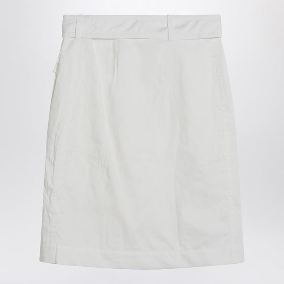 Ferragamo White wrap skirt in cotton blend