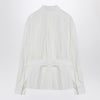 Ferragamo White belted shirt in cotton blend