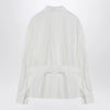 Ferragamo White belted shirt in cotton blend
