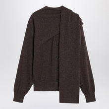  Ferragamo Clay mélange cashmere cardigan