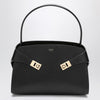 Ferragamo Black/ brown leather Hug M handbag