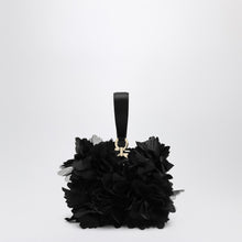  Ferragamo Mini clutch with black flowers