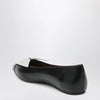 Ferragamo Soft bow ballerina flats Black/Mascarpone