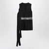 Ferragamo Black mini dress with lace