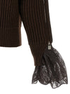 Giuseppe Di Morabito Ribbed Lace Sweater