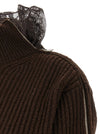 Giuseppe Di Morabito Ribbed Lace Sweater