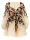 Zimmermann Illustration Draped Mini Dress