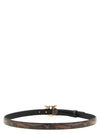 Pinko Python Print Leather Belt