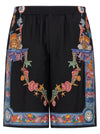 Versace Coral Theatre Print Bermuda Shorts