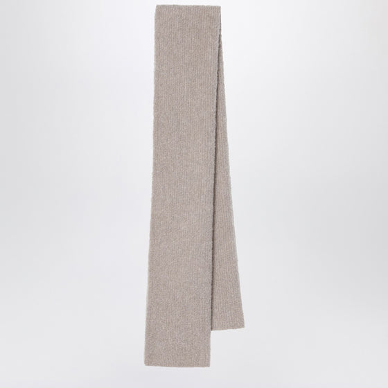 The Row Beige Luthgard scarf in cashmere and silk blend