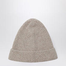  The Row Beige Leomir beanie in cashmere and silk blend