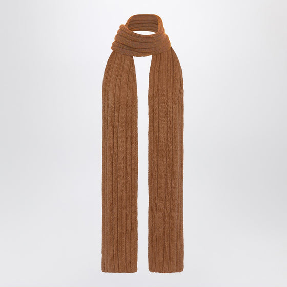 The Row Amios scarf in brown wool