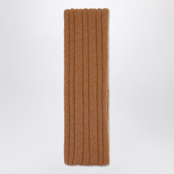 The Row Amios scarf in brown wool