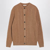 The Row Loneke cardigan in light brown wool