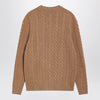 The Row Loneke cardigan in light brown wool