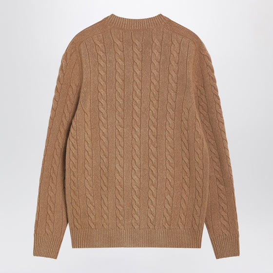 The Row Loneke cardigan in light brown wool