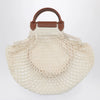 Longchamp Ecru La Pliage Filet small