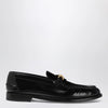 Versace Black leather Medusa 95 loafers