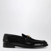 Versace Black leather Medusa 95 loafers