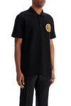 Versace chain crest polo shirt