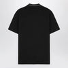 Versace Black polo shirt with Medusa embroidery