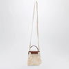Longchamp Ecru Le Pliage Filet XS bag