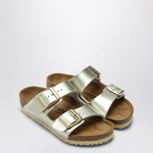  Birkenstock Slide Arizona Birko-Flor metallic gold