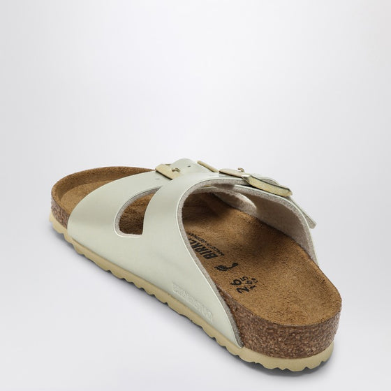 Birkenstock Slide Arizona Birko-Flor metallic gold