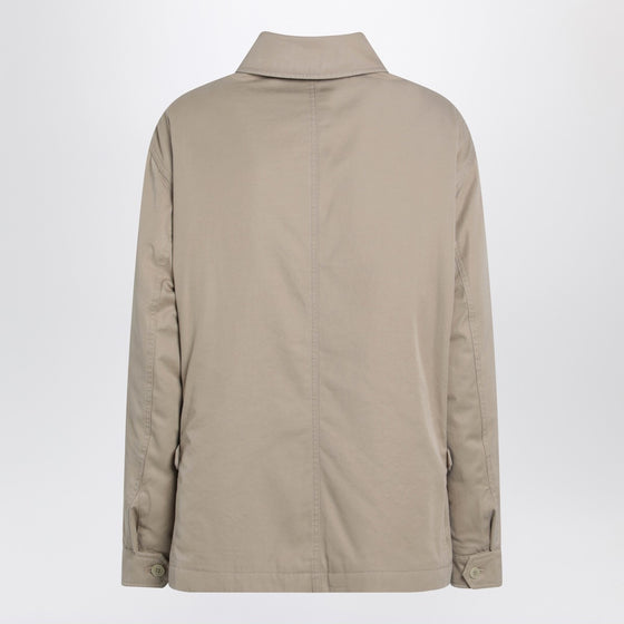 The Row Sand-colored Aurelius jacket in cotton and cashmere