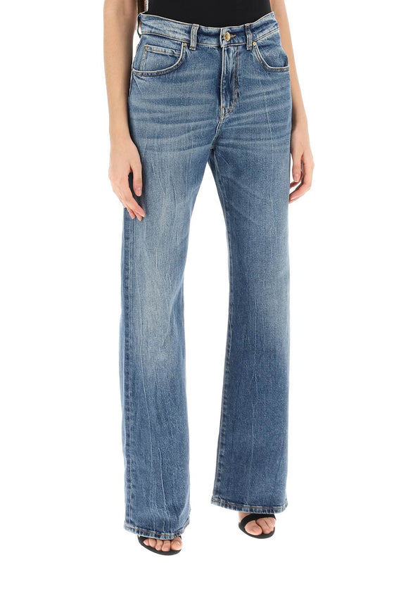 Pinko wanda loose jeans with wide leg