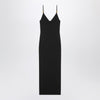 Versace Black knitted midi dress