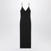 Versace Black knitted midi dress