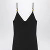 Versace Black knitted midi dress